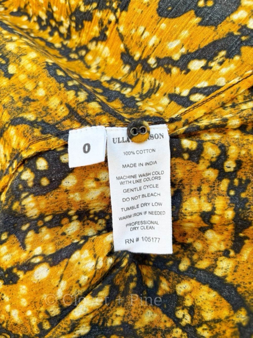 Ulla Johnson Amari Dress Marigold‎ Size 0 NWT Midi Orange Black - Picture 12 of 17